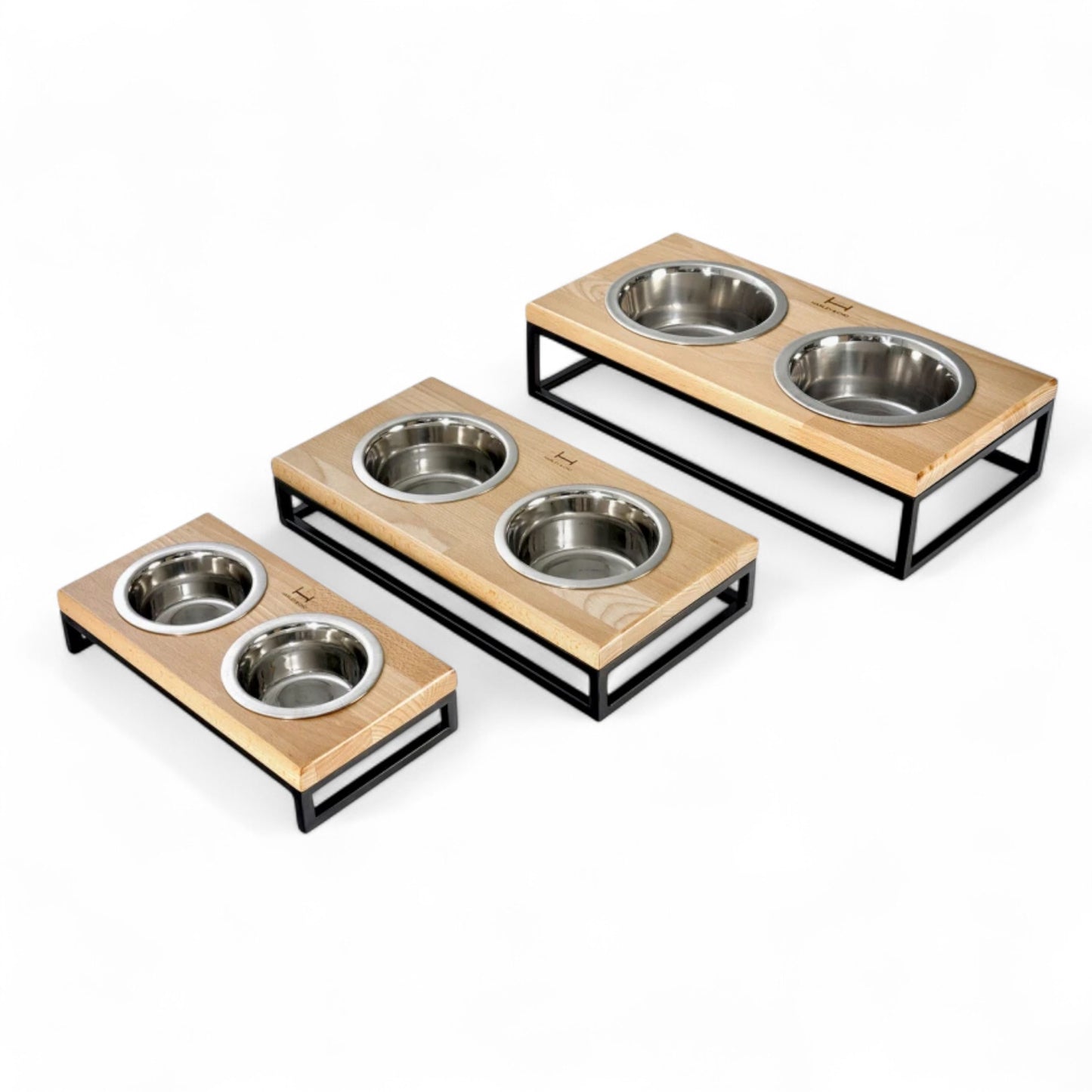 Set de Comederos Elevados – Lunch Bar Wood