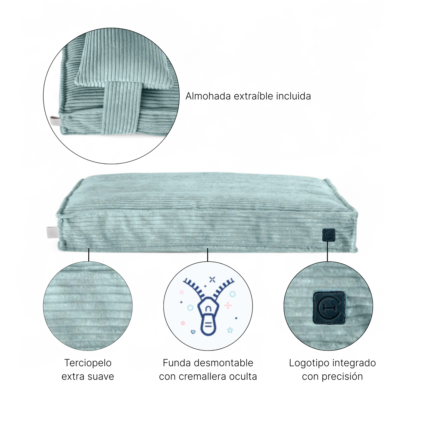 Memory Foam Pillow – Mint