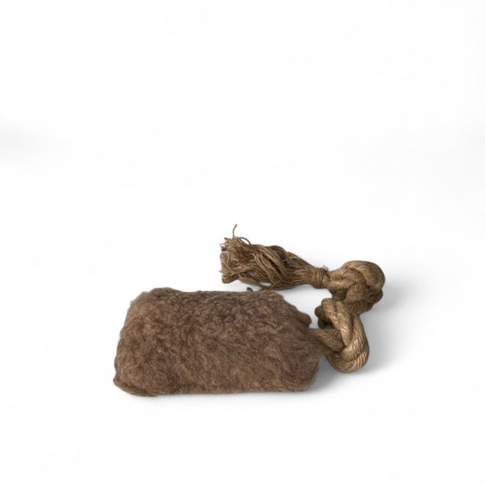 Trenza Natural Beige – Juguete Artesanal para Perros