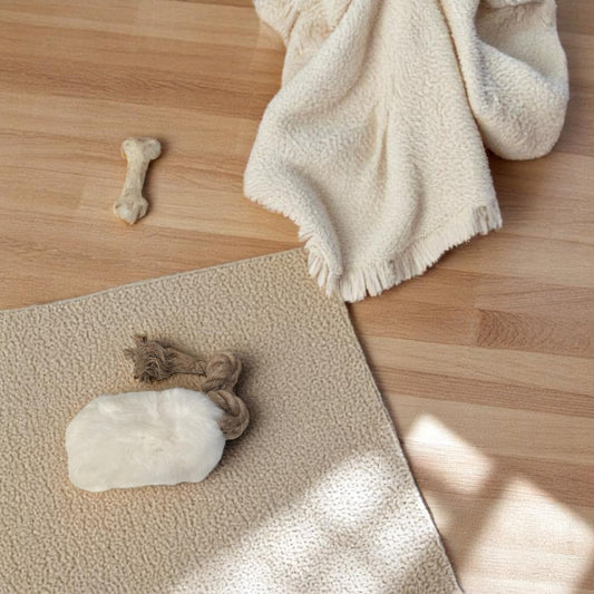 Trenza Natural Blanca– Juguete Artesanal para Perros