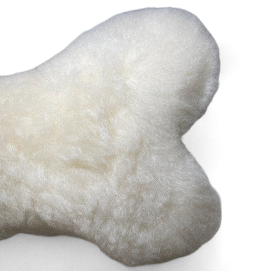 Hueso de Lana Natural – Juguete Artesanal para Perros